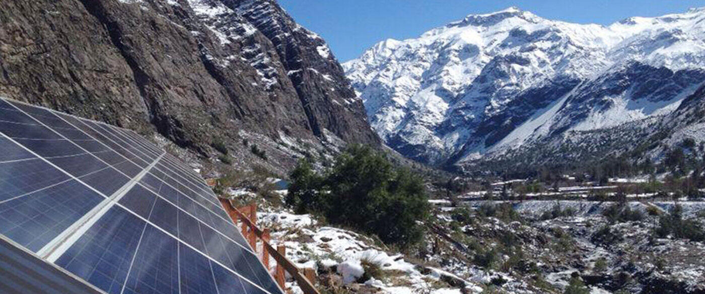 Planta solar Patio L, Codelco División Andina, en alta cordillera